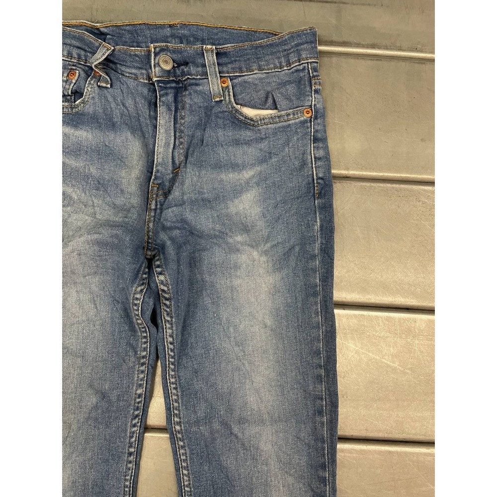 Levis 511 Jeans Mens 28x30 Blue Medium Wash Outdoor Straight - Picture 4 of 15